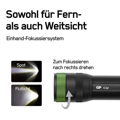 Artikelbild 4 für GP C32 LED Taschenlampe schwarz 10,6 cm, Artikelnummer 302663