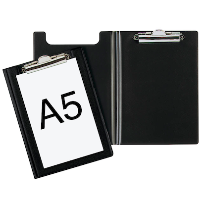 Artikelbild für DURABLE Klemmbrettmappe 235901 DIN A5 schwarz Karton, 1 St., Artikelnummer 465411