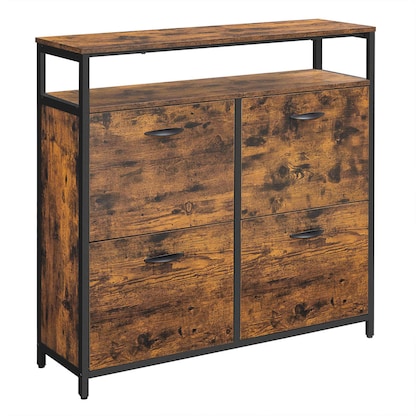 Artikelbild 5 für VASAGLE Schuhschrank, LBS803B01 braun 1 Fachboden 98,3 x 30,0 x 95,0 cm, Artikelnummer 290108