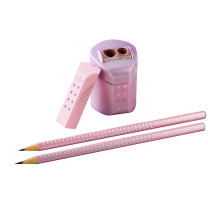 Artikelbild 5 für FABER-CASTELL Grip Sparkle Bleistift-Set B rose metallic, 1 Set, Artikelnummer 277887
