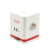 Artikelbild 1 für IOIO SW 1000 3-fach Steckdosenwürfel 1,5 m weiß mit USB-Buchse, Artikelnummer 508967
