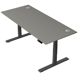 Artikelbild 1 für Kerkmann Move 2 Plus elektrisch höhenverstellbarer Schreibtisch grafit rechteckig, T-Fuß-Gestell anthrazit 180,0 x 80,0 cm, Artikelnummer 519997