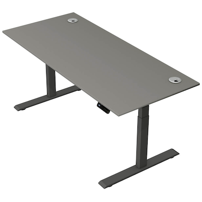 Artikelbild für Kerkmann Move 2 Plus elektrisch höhenverstellbarer Schreibtisch grafit rechteckig, T-Fuß-Gestell anthrazit 180,0 x 80,0 cm, Artikelnummer 519997