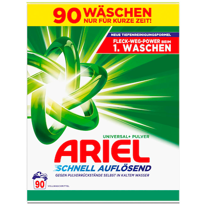Artikelbild 2 für ARIEL UNIVERSAL+ Waschmittel Pulver, 4,95 kg, Artikelnummer 526966