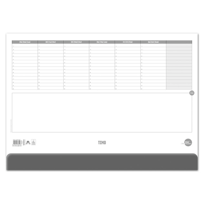 Artikelbild 10 für Ursus Schreibtischunterlage weiß Papier 52,5 x 37,5 cm, 50 Blatt, Artikelnummer 191387