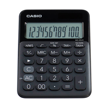 Artikelbild 4 für CASIO MS-20UC Tischrechner schwarz, Artikelnummer 436042