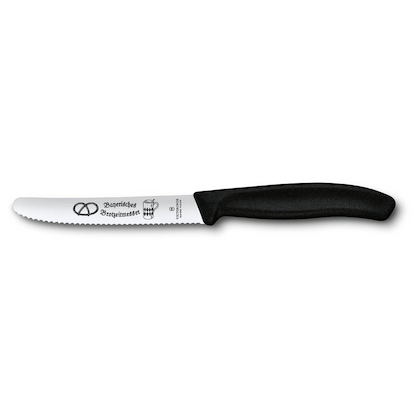 Artikelbild 2 für VICTORINOX Frühstücksmesser Swiss Classic Bayerische Brotzeit silber, schwarz glatt, Klinge: 11,0 cm, 1 St., Artikelnummer 322531
