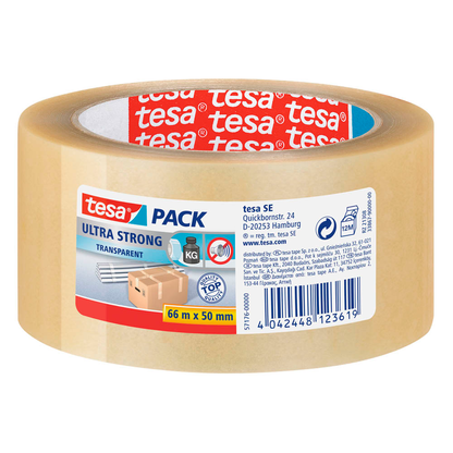 Artikelbild 2 für tesa Packband tesapack® 4124 ultra strong transparent 50,0 mm x 66,0 m 1 Rolle, Artikelnummer 110858