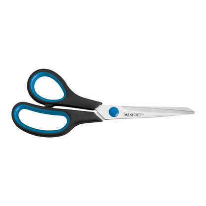 Artikelbild für WESTCOTT Linkshänder-Schere Easy Grip schwarz-blau 21,0 cm, Artikelnummer 895704