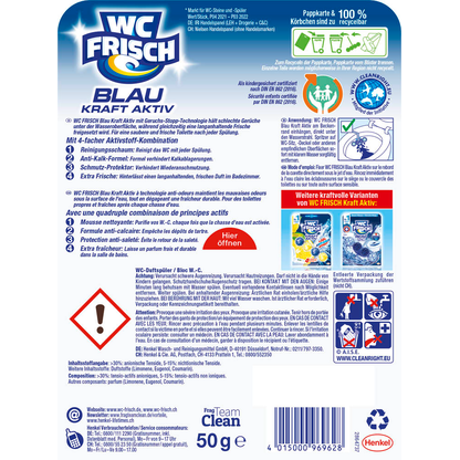Artikelbild 2 für WC FRISCH BLAU KRAFT AKTIV WC-Duftspüler Ozeanfrische, 50,0 g, Artikelnummer 572097