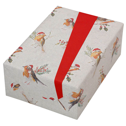 Artikelbild 6 für JUNG SCHÖNER VERPACKEN Geschenkpapier Robin Vögel mehrfarbig beidseitig bedruckt, 20,0 m, Artikelnummer 463523