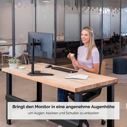 Artikelbild 11 für Fellowes Monitor-Halterung Seasa 8049601 schwarz für 1 Monitor, Tischständer, Artikelnummer 191603