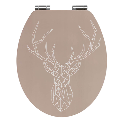 Artikelbild 3 für WENKO WC-Sitz mit Absenkautomatik Stag braun, Artikelnummer 813367