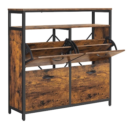 Artikelbild 5 für VASAGLE Schuhschrank, LBS803B01 braun 1 Fachboden 98,3 x 30,0 x 95,0 cm, Artikelnummer 290108