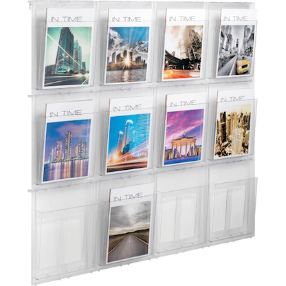 Artikelbild 5 für helit Wandprospekthalter the placativ transparent DIN A4, Artikelnummer 576855