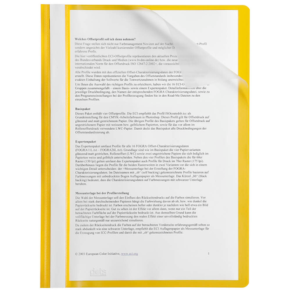 Artikelbild für 25 dots Schnellhefter Kunststoff gelb DIN A4, Artikelnummer 917265