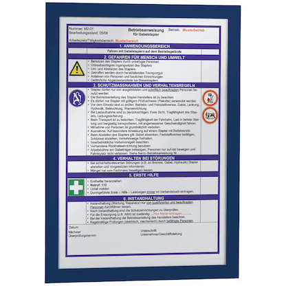 Artikelbild 3 für DURABLE Magnetrahmen selbstklebend DURAFRAME® blau A4, 2 St., Artikelnummer 693549