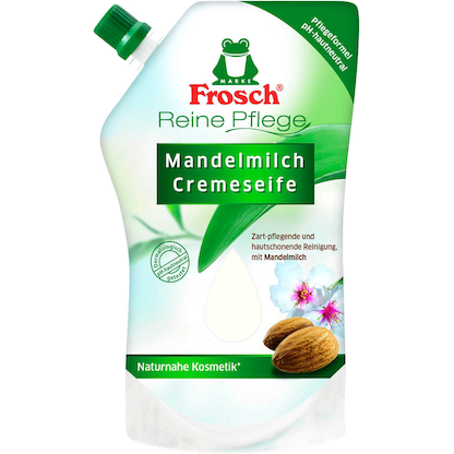 Artikelbild für Frosch® Reine Pflege Mandelmilch Flüssigseife Nachfüllpackung 500 ml, Artikelnummer 255627