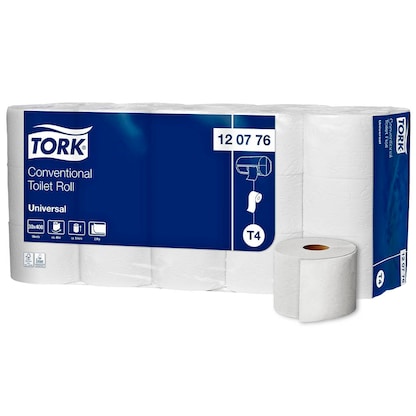 Artikelbild für TORK Toilettenpapier T4 Universal 2-lagig Recyclingpapier, 30 Rollen, Artikelnummer 137018