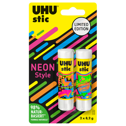 Artikelbild 19 für 2 UHU Neon Edition Klebestifte 2x 8,2 g, Artikelnummer 652988