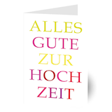 Artikelbild 1 für LUMA Glückwunschkarte bunte Schrift DIN B6, Artikelnummer 798274