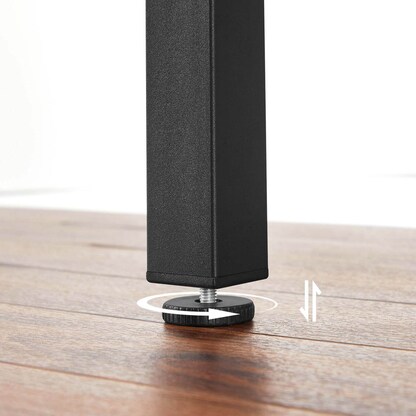 Artikelbild 3 für VASAGLE Esstisch braun rechteckig, 4-Fuß-Gestell schwarz, 76,0 / 98,0 / 120,0 x 78,0 x 75,0 cm, Artikelnummer 289631