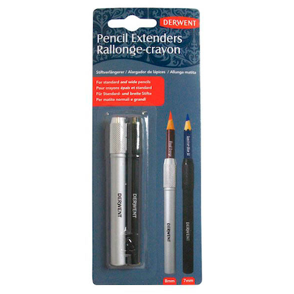 Artikelbild 12 für 2 DERWENT Bleistiftverlängerungen schwarz, Artikelnummer 464739