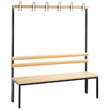 Artikelbild 1 für CP Garderobenbank mit Haken Basic 8051-100 S10000 buche Holz 150,0 cm, Artikelnummer 523454