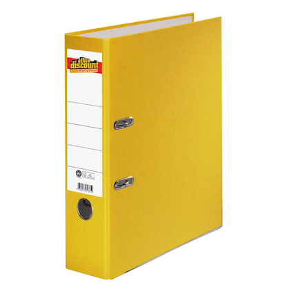 Artikelbild für office discount Umwelt Ordner gelb Karton 8,0 cm DIN A4, Artikelnummer 153981