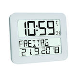 Artikelbild 1 für TFA® digitale Funkwanduhr 60.4512.02 weiß Kunststoff 25,8 x 21,2 cm, Artikelnummer 915160