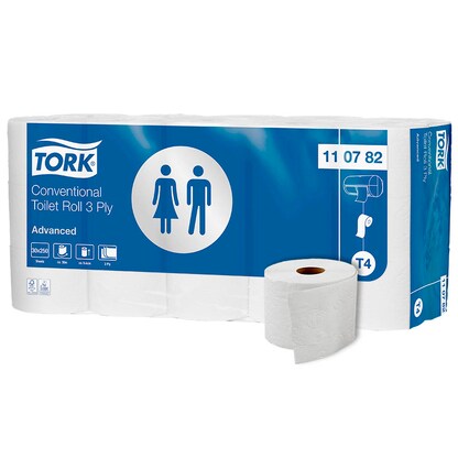 Artikelbild 17 für TORK Toilettenpapier T4 Advanced Soft 3-lagig Recyclingpapier, 30 Rollen, Artikelnummer 137026