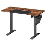 Artikelbild 1 für SONGMICS elektrisch höhenverstellbarer Schreibtisch braun rechteckig, C-Fuß-Gestell schwarz 120,0 x 60,0 cm, Artikelnummer 289938