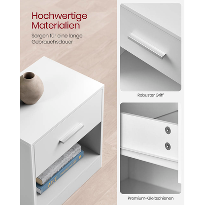 Artikelbild 6 für VASAGLE Nachttisch weiß 39,0 x 28,0 x 41,0 cm, Artikelnummer 439016