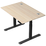 Artikelbild 1 für Kerkmann Move 2 Plus elektrisch höhenverstellbarer Schreibtisch ahorn rechteckig, T-Fuß-Gestell anthrazit 120,0 x 80,0 cm, Artikelnummer 519767