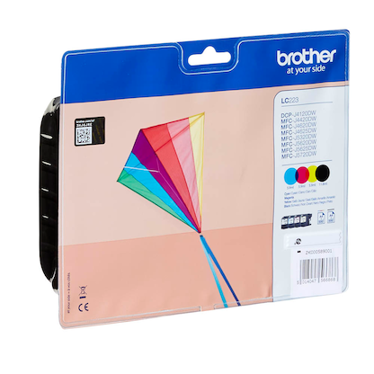 Artikelbild 2 für brother LC-223BK/C/M/Y schwarz, cyan, magenta, gelb Druckerpatronen, 4er-Set, Artikelnummer 203099