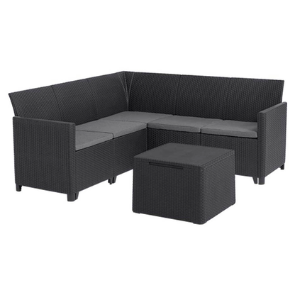 Artikelbild 9 für BEST Loungegruppe Korfu, anthrazit Kunststoff, 5-teilig, Artikelnummer 275517