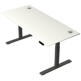 Artikelbild 1 für Kerkmann Move 2 Plus elektrisch höhenverstellbarer Schreibtisch weiß rechteckig, T-Fuß-Gestell anthrazit 180,0 x 80,0 cm, Artikelnummer 519779