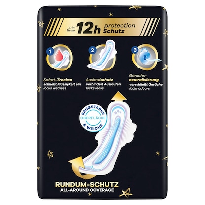 Artikelbild 3 für always Binden Ultra Secure Night Extra mit Flügeln für Frauen, 14 St., Artikelnummer 585446