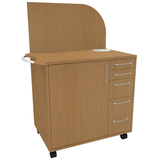 Artikelbild 1 für fm Oldenburg Bürowagen buche 3 Ebenen 124,0 x 64,2 x 150,0 cm, Artikelnummer 510703