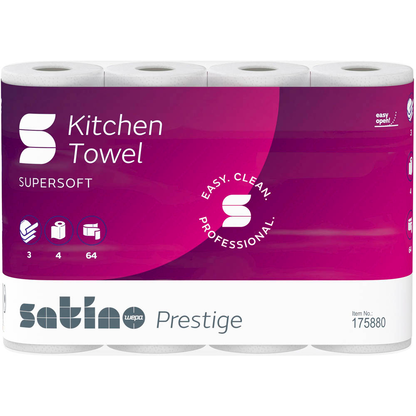 Artikelbild 2 für Satino Küchenrollen prestige 3-lagig, 4 Rollen, Artikelnummer 913891