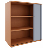 Artikelbild 1 für fm Rollladenschrank buche 2 Fachböden 100,0 x 44,2 x 113,3 cm, Artikelnummer 447472