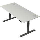 Artikelbild 1 für Kerkmann Move 2 Plus elektrisch höhenverstellbarer Schreibtisch lichtgrau rechteckig, T-Fuß-Gestell anthrazit 180,0 x 80,0 cm, Artikelnummer 519789
