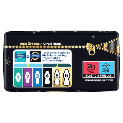 Artikelbild 4 für always Binden Ultra Secure Night mit Flügeln für Frauen, 16 St., Artikelnummer 585439