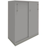 Artikelbild 1 für fm Schiebetürenschrank Oldenburg, 4260429767243 lichtgrau 2 Fachböden 100,0 x 44,2 x 113,3 cm, Artikelnummer 161663