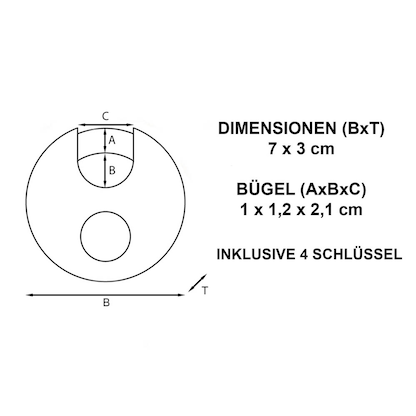 Artikelbild 2 für Master Lock® Vorhängeschlösser M40EURD silber, Artikelnummer 727604