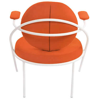 Artikelbild 4 für meet powered by PAPERFLOW Sessel SATURNE rost weiß Kunstleder, 1 St., Artikelnummer 231268