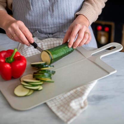 Artikelbild 3 für koziol Schneidebrett Snap L beige 24,2 x 46,4 cm, Artikelnummer 374318