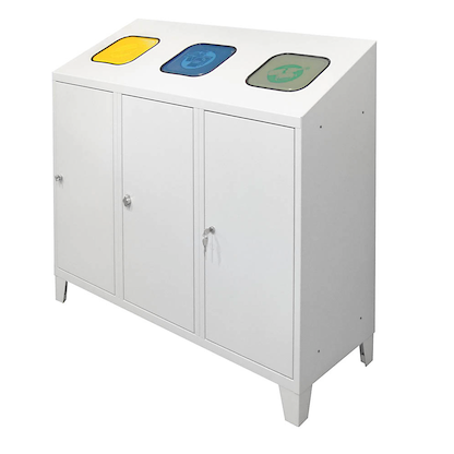 Artikelbild 3 für ADB Mülltrenner 3x 120,0 l lichtgrau, Artikelnummer 354504