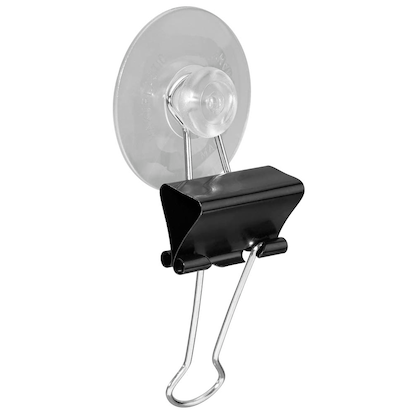 Artikelbild 4 für 2 Gowi Saugnäpfe mit Foldbackklammer schwarz 2,5 cm, Artikelnummer 431580