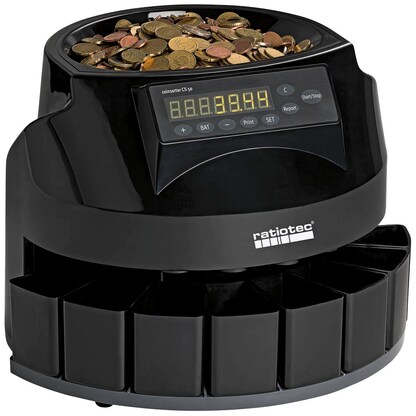 Artikelbild 9 für ratiotec Münzzähl- und Sortiermaschine CS 50, Artikelnummer 798335